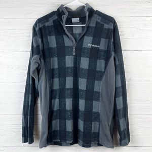 Black & Gray Women’s Columbia Fleece Pull Over